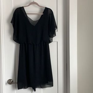 High End Designer Black Dress